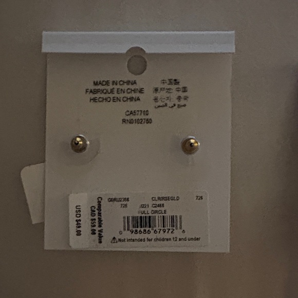 Kate Spade Pink and Gold Earring Duo - Picture 8 of 8